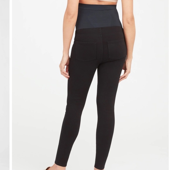 SPANX Mama Ankle Jean-ish Leggings, BLACK SIZE MEDIUM NEW.  0523 - Picture 3 of 6